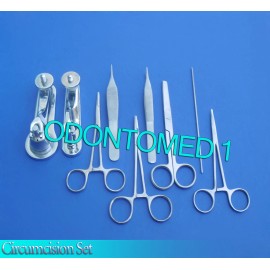 ODM Circumcision Set c/w "2 Gomco" style clamp 1.1cm+2.9cm, s/s & 6 s/s inst DS-830