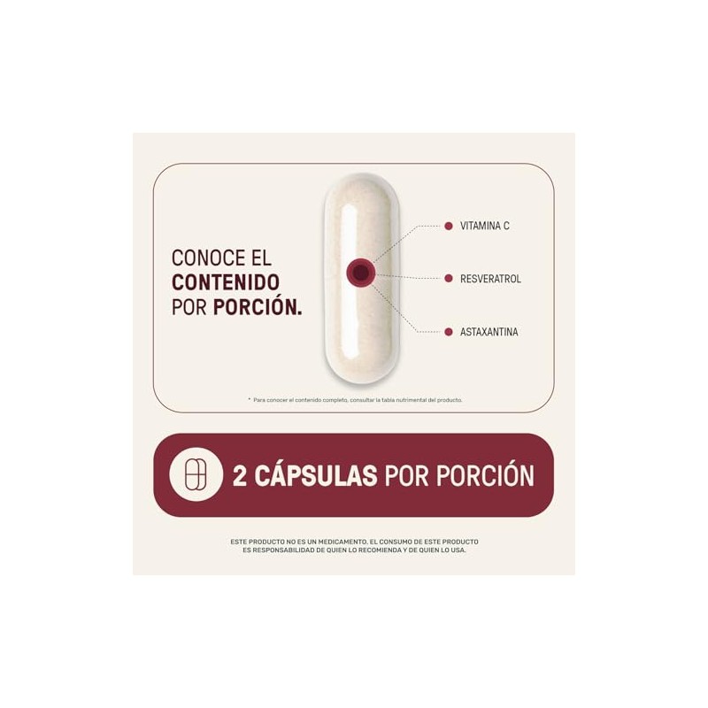 LIFE 360+ Resveratrol | Antioxidante | 220 cápsulas | 1024mg