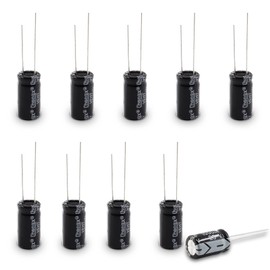 Cionyce 10 PC 25v 1000uf Capacitor, Aluminum Radial Electrolytic Capacitors for TV, LCD, Radio, Microwave, Game (10 x17mm)