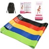 Resistance Bands Set, Exercise Loop Bands for Home Gym, Yoga,