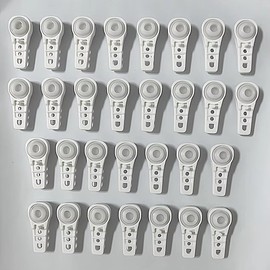 Slim Ball Bearing Carriers for Channel and Traverse Rod, White, 30 Pack