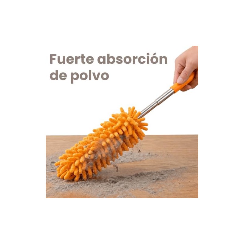 Timotech Set 2 Piezas Plumero de Microfibra con Mango Extensible,