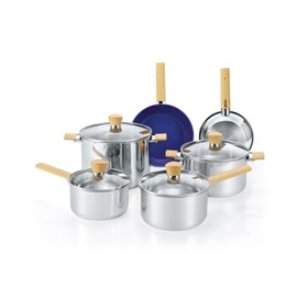 CONCORD Providence Series 10 Pieces Stainless Steel Cookware Set