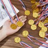DICOSMETIC Pack of 50 Winning Prize Medals Gold Medal Plastic