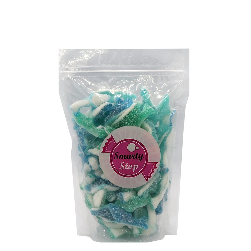 Smarty Stop Sour Blueberry Sharks Gummy Candy (1 Pound (Pack