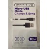 INFINITIVE Micro USB Charge& Sync Cable Braided 10 Foot Cord