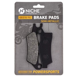 NICHE Brake Pad Kit for Can-Am Renegade Outlander L Max 705601014 705601015 715900248 Front Rear Semi-Metallic