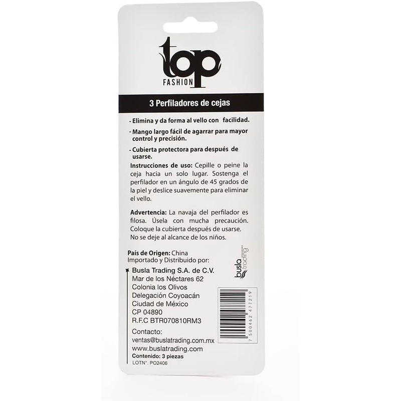 PERFILADORES PARA CEJAS 3 PZAS