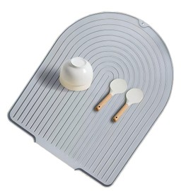 LKYLIVE Silicone Dish Drying Mat with Drain Lip, Large Dish Drying Pad for Kitchen Counter,BPA Free,Easy to Clean Silicone Mats