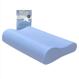 MORIPiLO 4621674 Pillow Cover, For Neck Support, For Neck Support, Approx. 16.9 x 24.8 inches (43 x 63 cm), Blue