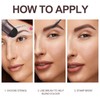 CTDMJ Eyebrow Stamp Stencil, Eyebrow Powder Stamp, with 10 Stencils