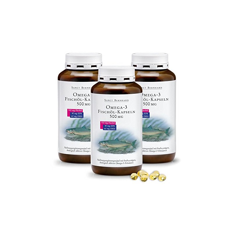Omega-3 Fish Oil Capsules Pack of 1200 (Pack of 3)