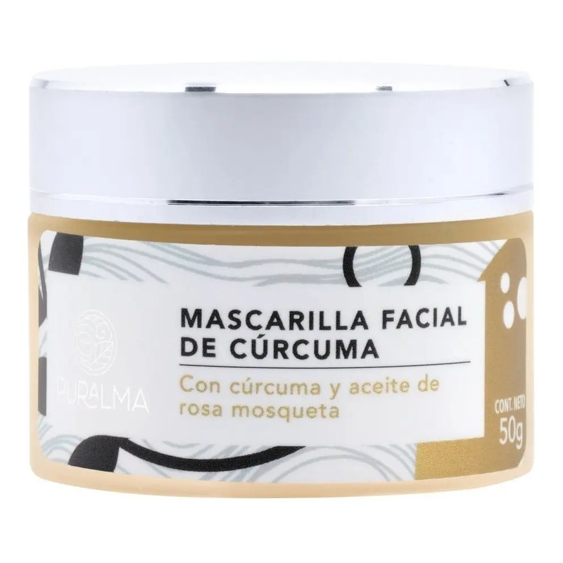 Puralma - Mascarilla Facial De Cúrcuma Para Piel Grasa