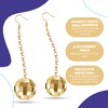 Rave Envy Disco Ball Earrings for Women - 70's Gold,
