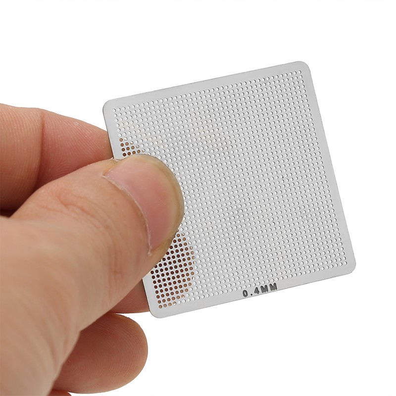 130pcs BGA Universal Reballing Rework Net Stencils Steel Template Mesh