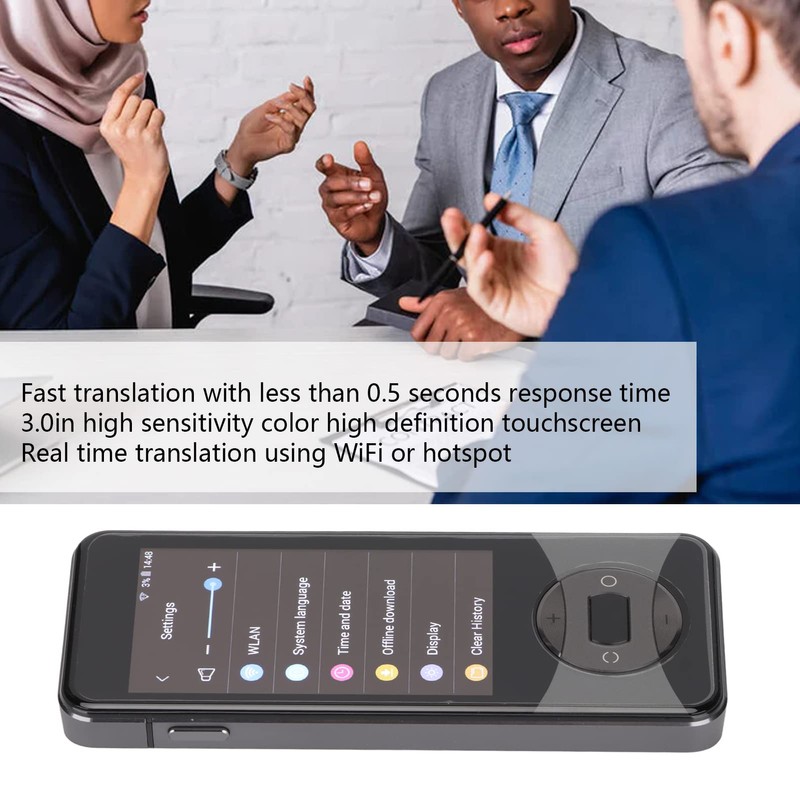 Dispositivo Traductor de Idiomas, Traductor Inteligente Bidireccional Compatible con 127