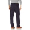 Smith's Workwear mens Fleece Lined Cargo Canvas Pants, Dark Navy,
