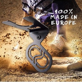 MEOLLO Baseball Bat Holder (100% Steel) (2 x Black)