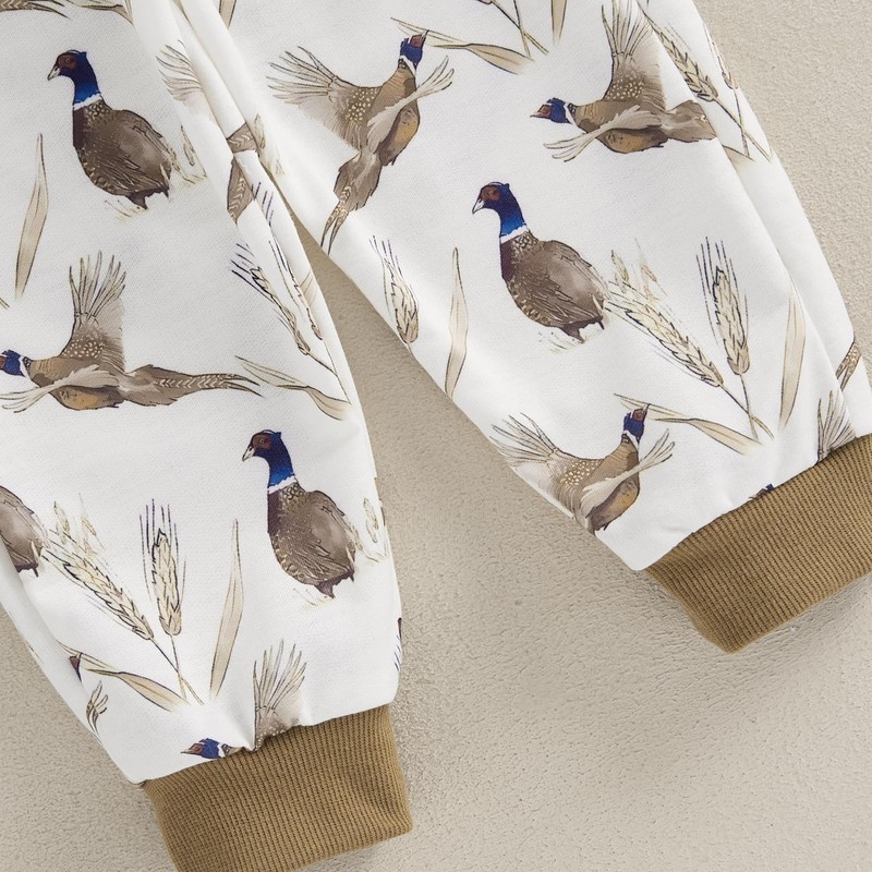 DSOKUHIB Toddler Baby Boy Hunting Clothes Mallard Duck Long Sleeve