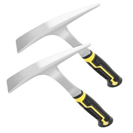2 Pack 30oz Weeding Mattock Hoe, Small Rock Pick Axe with A Pointed Head and Pick Axes for Digging, Mining, Carpenters, Geologists