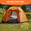 NUTKIT 6PCS Tent Guy Ropes, 4mm Ratchet Guy Ropes with