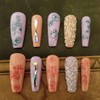 2 Large Size Stencil Plate Abstract Face Galaxy Nail Stamp