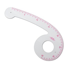 [CS Cutespace cute+space] d car ruler, sewing ruler, curve ruler, [Dedicated ruler for drawing curve lines! Can also be used for dressmaking drafting] sewing ruler, curve ruler