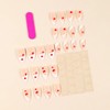 24Pcs Almond Valentine’s Day Press on Nails Small Red Heart