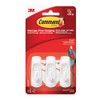 3M Command 17002-3ES 3 Ganchos Blancos Chicos