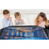 Premium Jigsaw Puzzle Mat Roll-Up Design Non-Crease Rubber Surface, Accommodates