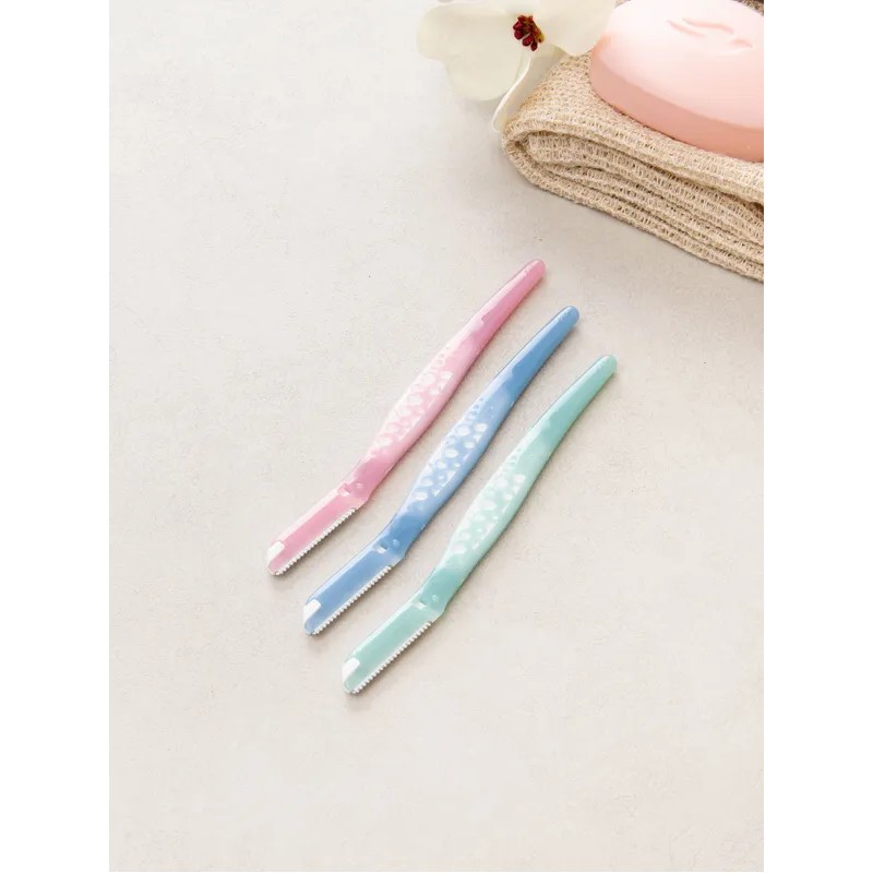 DAISO Kaijirushi Women's CAN Face Razor 3-Pack