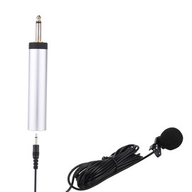Clip-On Microphone, Mini Portable Wired Electret Condenser Lapel Clip-on Musical Instrument Mic Microphone for Guitar Sax Trumpet Violin Piano