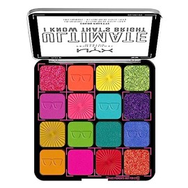 NYX PROFESSIONAL MAKEUP, Paleta de Sombras Definitiva, Paleta de Sombras de Ojos - Sé Que Es Brillante