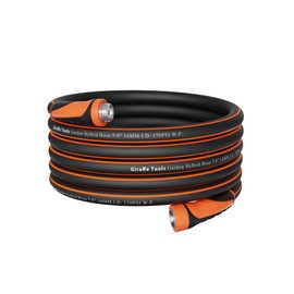 Giraffe Tools Garden Hose 50ft x 5/8", Water Hose Heavy Duty, Flexible, Lightweight Hybrid Hose with Swivel Handle, Male to Female Fittings, Burst 600 PSI