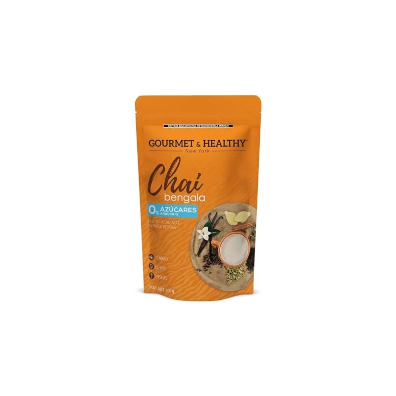 Gourmet & Healthy Té Chai Bengala 0 Azúcar 800g