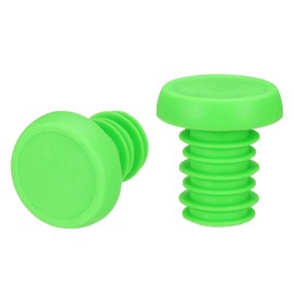 sourcing map 1 Pairs Bike Handlebar End Plugs Bar End Caps Expanding Locking Handlebar End Plugs for Most Bike MTB Road BMX Fixed Gear Bike, Green