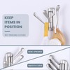 Suyar Brushed Nickel Bathroom Towel Hook, Solid Metal Robe Holder