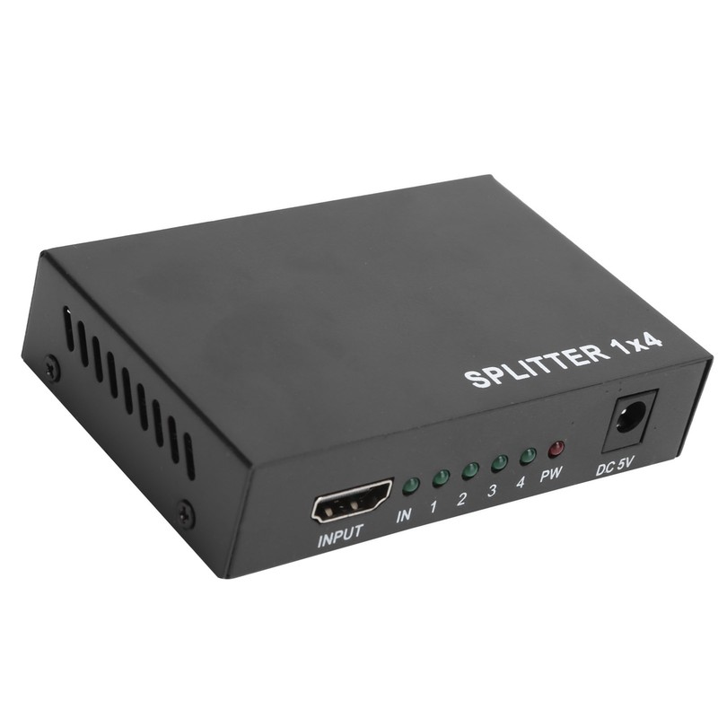 High Definition Multimedia Interface Splitter 3D 1080P 1‑in‑4‑out Amplifier