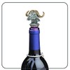 Cape Buffalo Bottle Stopper with Brass Horns | Bottle Topper