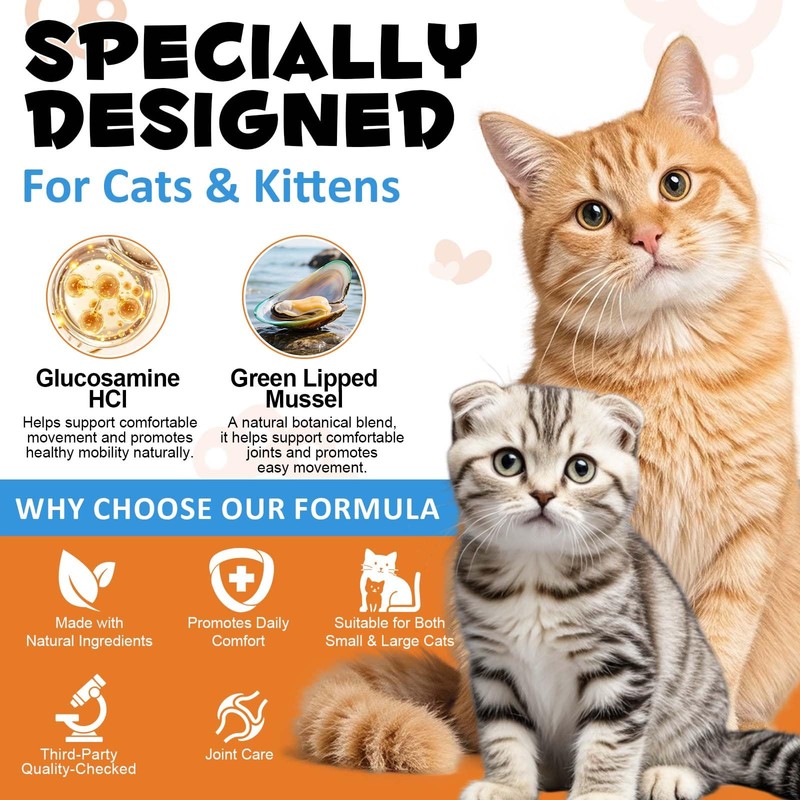 Cat Hip + Joint Health Crunchy & Creamy Chews, Joint