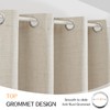 Dreaming Casa 100% Blackout Curtains Premium Thermal Insulated Linen Window