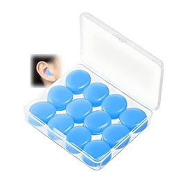 Ear Plugs for Sleeping | Reusable Waterproof Moldable SNR | Noise Cancelling Premium EarPlugs for Sleeping, Shooting, Airplanes, Concerts, Mowing, Studying, Swimming | Perfect for Sleep & Snore (Blue)