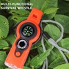 Emergency Survival Function Whistle, Outdoor Multifunctional Tool Safety Whistle with