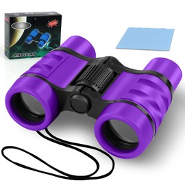 OSDUE Binoculars for Kids Toys Toys Shockproof for Boys and Girls Age 3-7 Years for Bird Watching Hunting Hiking Birthday Gifts (Purple)