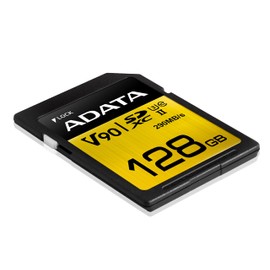 ADATA Premier One 128GB SDXC UHS-II U3 Class10 V90 3D NAND 4K 8K Ultra HD 290MB/s Tarjeta SD (ASDX128GUII3CL10-C)