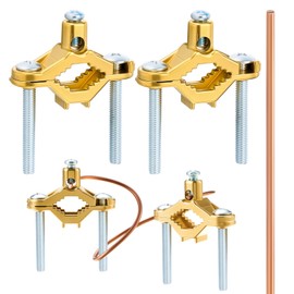 Shimeyao 2 Pcs Water Heater Bonding Kit 1/2"-1" Ground Clamp Die Cast Electrical Grounding Clamp