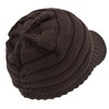 C.C Hatsandscarf Exclusives Ribbed Knit Visor Brim Women`s Hat Beanie