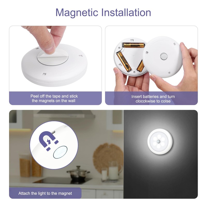 OQIMAX Motion Sensor Night Light Pack of 3