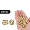 Sourcing Map 50pcs M6 Brass Heat Set Inserts, M6x5mm, OD