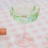 Lilly Pulitzer Unique Ridged Cocktail Glasses, Multicolor Glassware for Serving